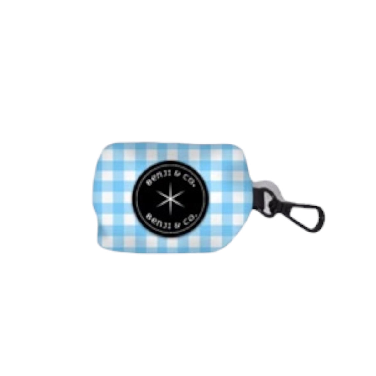 Blue Gingham - Poop Bag Holder