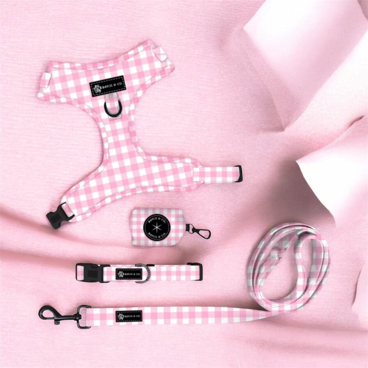 Pink Gingham- Complete Walking Set