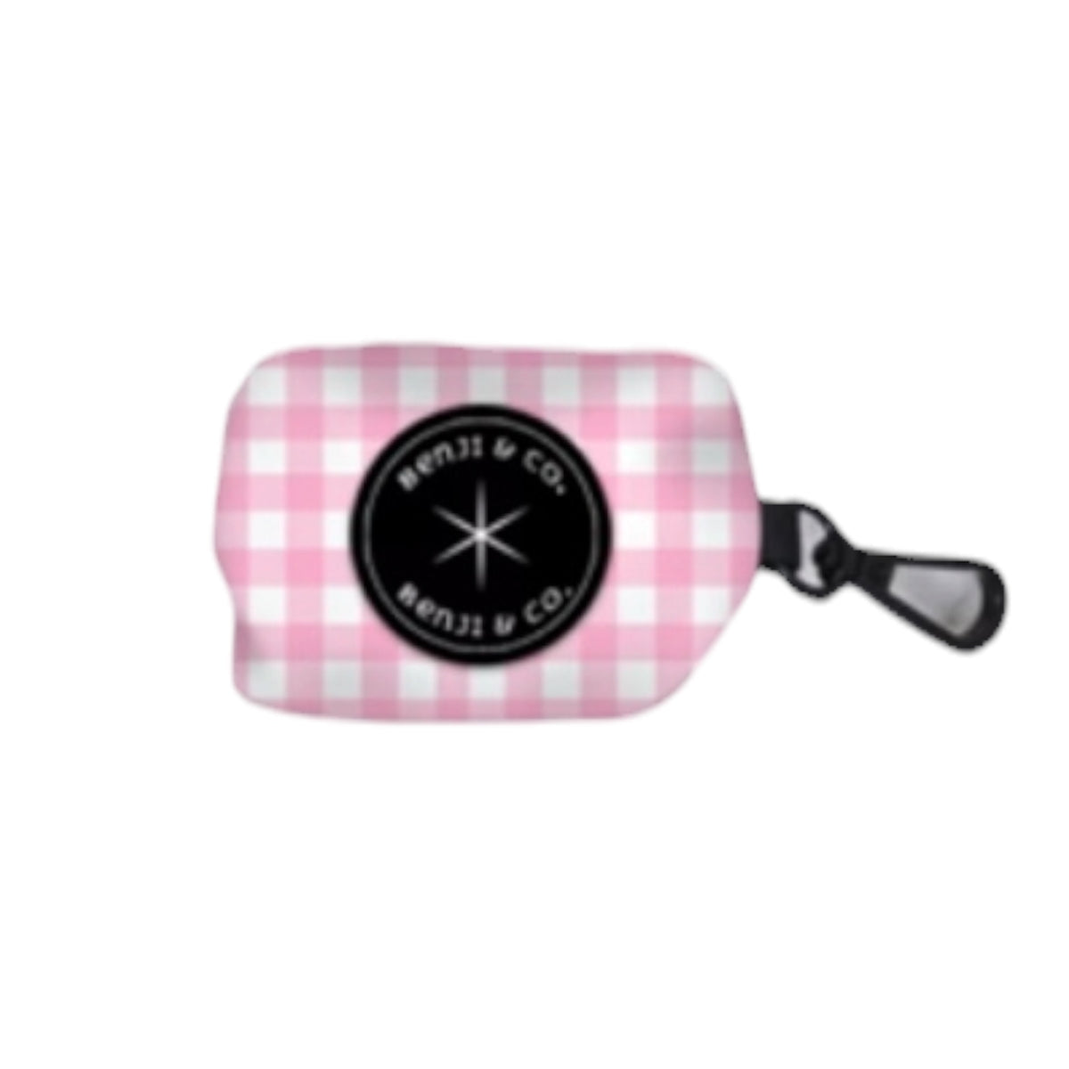 Pink Gingham - Poop Bag Holder